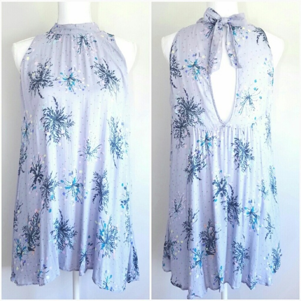 Free People Lavender Purple Tunic Top M